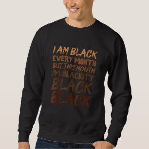 Moletom Negro Negro Negro a cada mês História Negra BHM Af