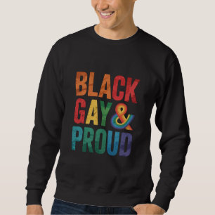 Moletom Negros Gays e Orgulhosos LGBTQ Negros Queer