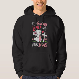 Moletom Nenhum Coelhinho Me Ama Como Jesus Citando Páscoa