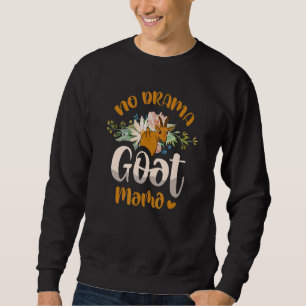 Moletom Nenhum Drama Goat Mama Goat Whisperer Fazenda Anim