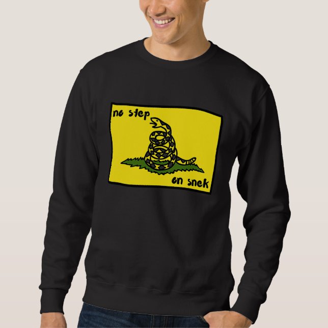 Moletom Nenhum Passo No Snek Gadsden Flag Memory (Frente)