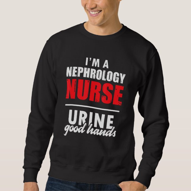 Moletom Nephrology Nurse Hands Dialysis Nursing RN 1 (Frente)