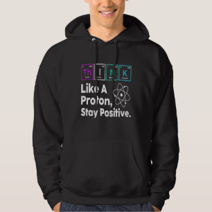 Moletom Nerd de citação científica pensa como um protton p