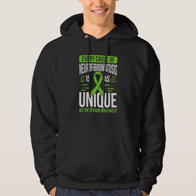 Moletom Neurofibromatosis Awareness Cause is Unique Green  (Frente)