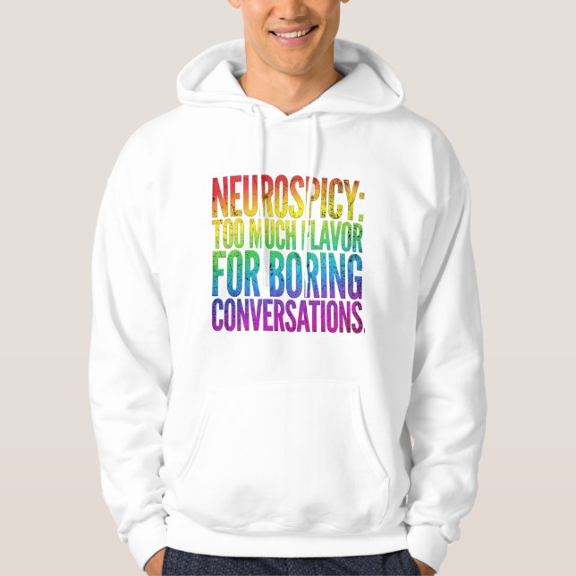 Moletom Neurospicy - Neurodiverse Bold Statement  Mens  (Frente)