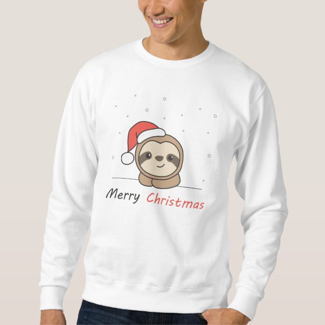 Moletom Neve de Natal Lenta Animais de inverno (Frente)