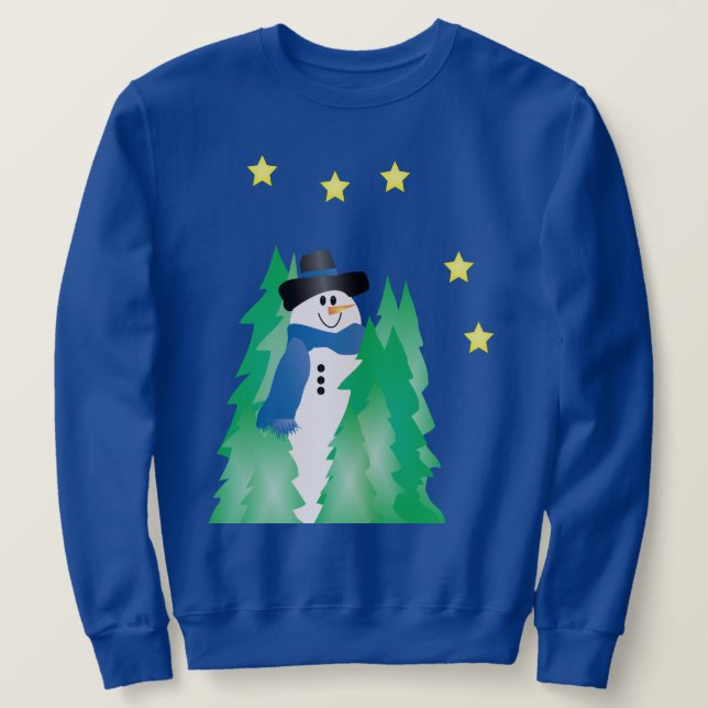 Moletom Neve em azul (Frente do Design)