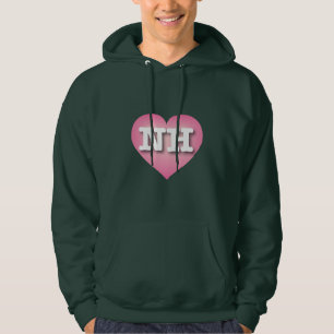 Moletom New Hampshire Pink Fade Heart - Eu amo NH