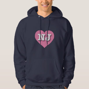 Moletom New Jersey Pink Heart - Eu amo NJ
