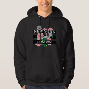 Moletom New York Paris London Espera Por Mim Designs Gráfi