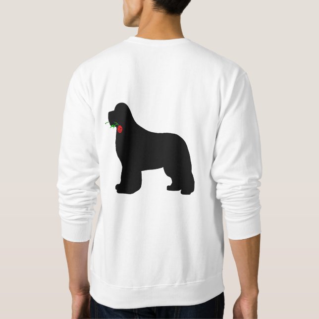 Moletom Newfie com camisola cor-de-rosa (Verso)
