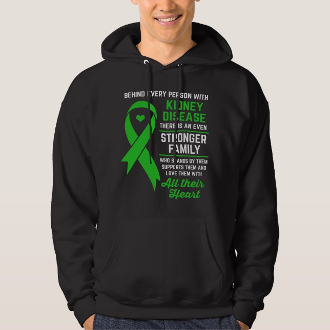 Moletom ney Disease Awareness ney Disease Support  (Frente)