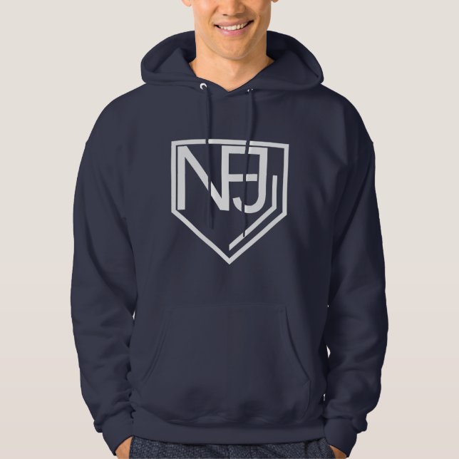 Moletom NFJ Hoodie (logotipo branco) (Frente)
