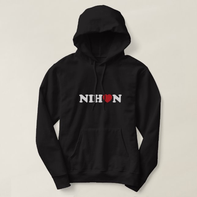 Moletom Nihon Love Heart Hoodie (Frente do Design)