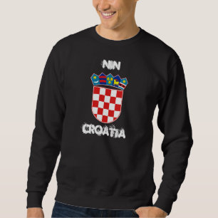 Moletom Nin, Croatia com brasão