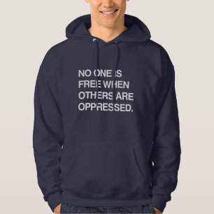 MOLETOM NINGUÉM ESTÁ LIVRE QUANDO OUTRO OPPRESSED