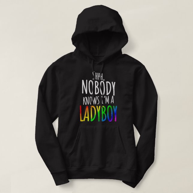 Moletom Ninguém sabe que eu sou uma dona-moça LGBTQ Orgulh (Frente do Design)