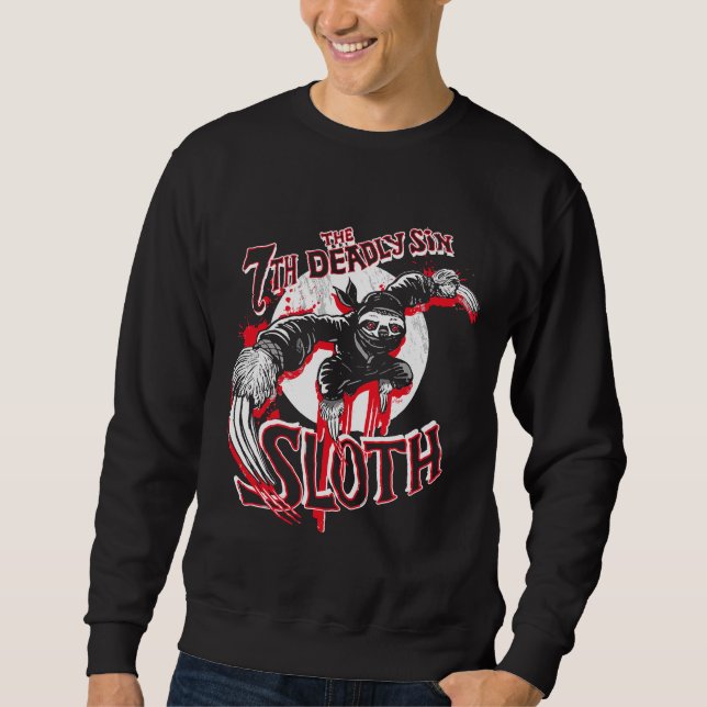 Moletom Ninja Sloth 7 Mortal Sins Tri Blend (Frente)