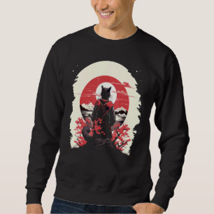 Moletom Ninja Ukiyo-e Style Samurai Cat