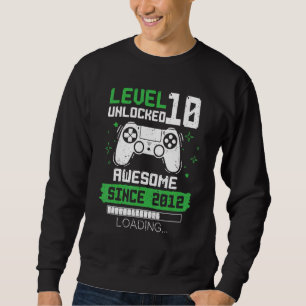 Moletom Nível 10 Desbloqueado Incrível Desde 2012 Gamer 10