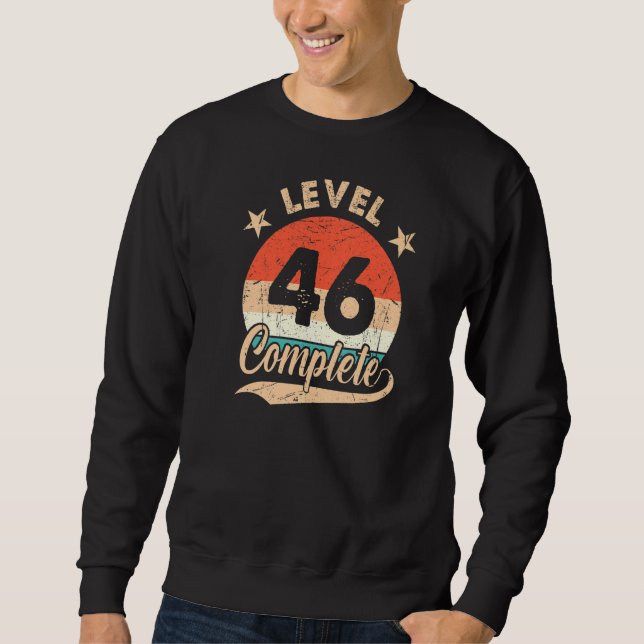 Moletom Nível 46 Retro 46º Aniversário de Casamento (Frente)