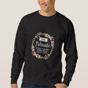 Moletom Nível De Fabricante De Sarcasmo Floral Para Mulher