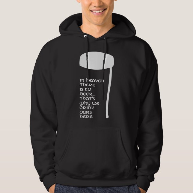 Moletom No céu não há cerveja (Frente)