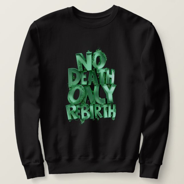 Moletom No Death Only Rebirth MENS BASIC SWEATSHIRT  (Frente do Design)