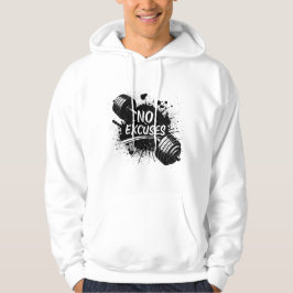 Moletom No Excuses Hoodie – Bold Motivational Typography