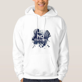 Moletom No Excuses Hoodie – Bold Motivational Typography
