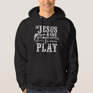 Moletom No Nome de Jesus Eu Tooco Violão Cristão