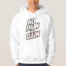 Moletom No Pain No Gain – Treino de Academia Motiv