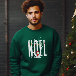 Moletom Noel Christmas Cote Snowman White Typografia