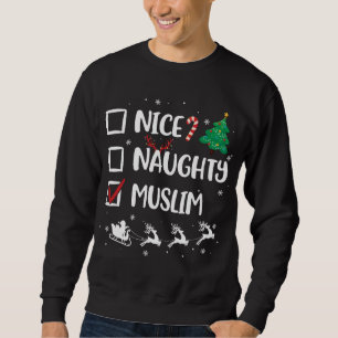 Moletom Noel Hat Santa-Xma, Engraçado de Natal Muçulmano