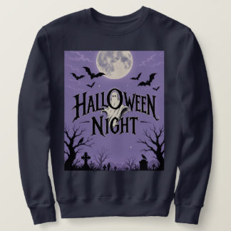 Moletom Noite de Halloween Lua Fantasma Cemitério