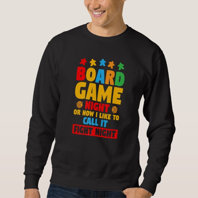 Moletom Noite Divertida de Jogos de Tabuleiro Ou Como Eu G (Frente)