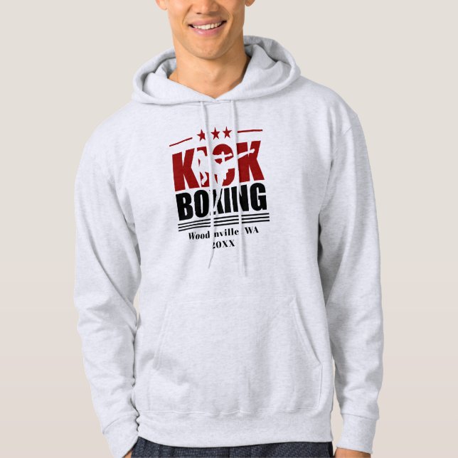 Moletom Nome da Localização do Boxer do Boxer de Chuva Per (Frente)