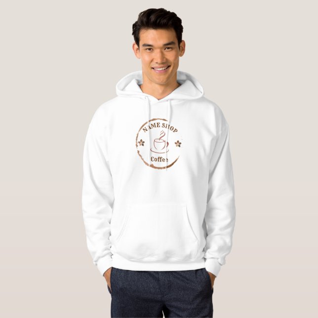 Moletom Nome do compro de café simples moderno Tea cafe (Frente Completa)