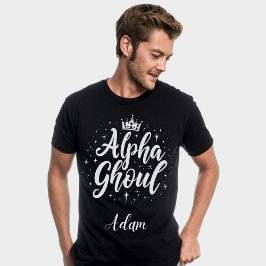 Moletom Nome legante "Alpha Ghoul" Caligrafia de Halloween