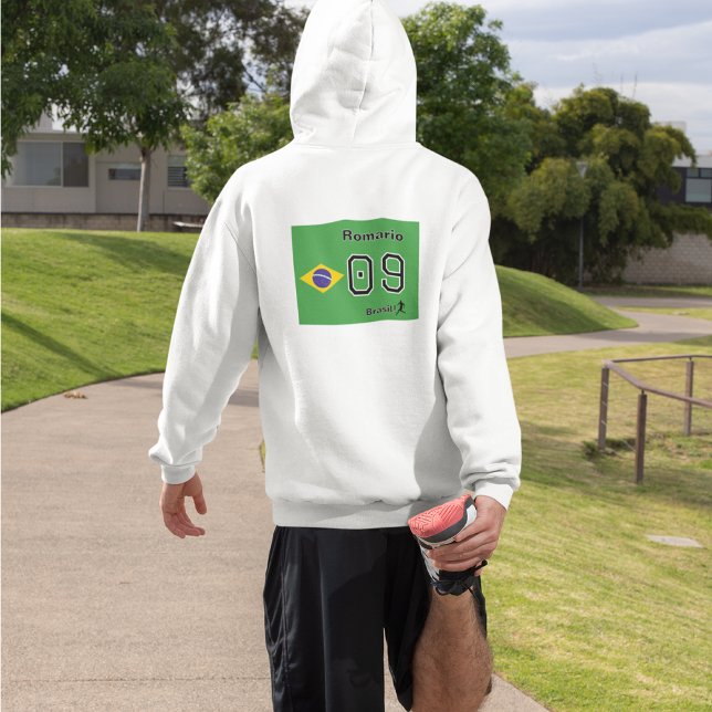 Moletom Nome Personalizado da Bandeira da Seleção Brasil d (Criador carregado)