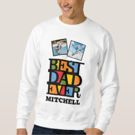 Moletom Nome personalizado e 2 fotos - MELHOR PAI DE SEMPR