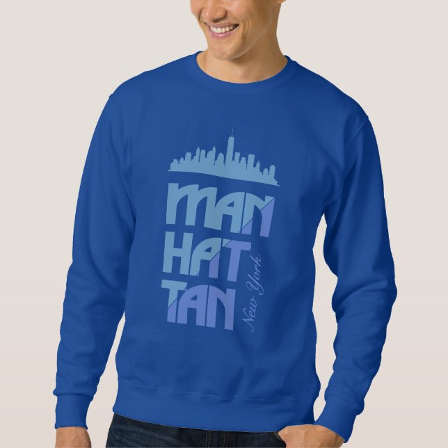 Moletom Nome Personalizado Manhattan Nova York (Frente)