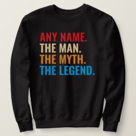 Moletom Nome Personalizado O Homem O Mito O Retro Da Legen