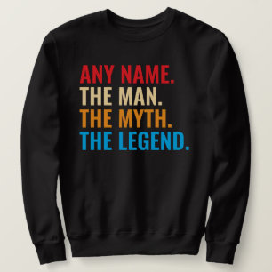 Moletom Nome Personalizado O Homem O Mito O Retro Da Legen