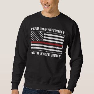 Moletom Nome Personalizado Sinalizador Fino de Linha Verme