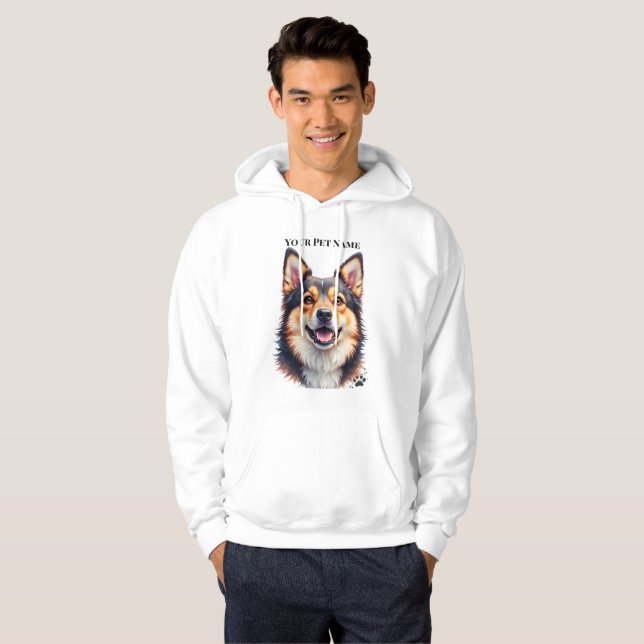 Moletom Nome Simples Moderno de Pet & Design Personalizado (Frente Completa)