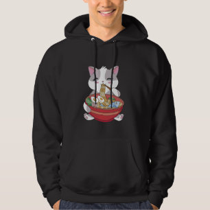 Moletom Noodles De Ramen Comendo Gato-De-Corte
