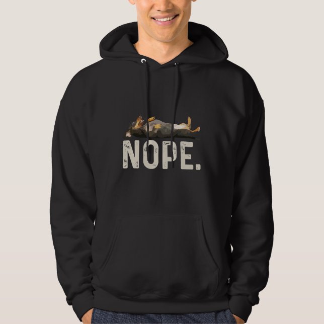 Moletom Nope Lazy Dachshund (Frente)