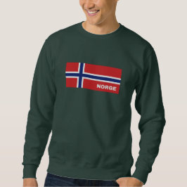 Moletom Norge na bandeira norueguesa