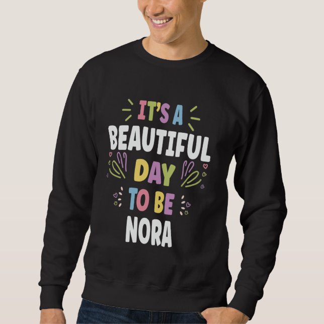 Moletom NORMA Nome Personalizado Dia Lindo NORMA (Frente)